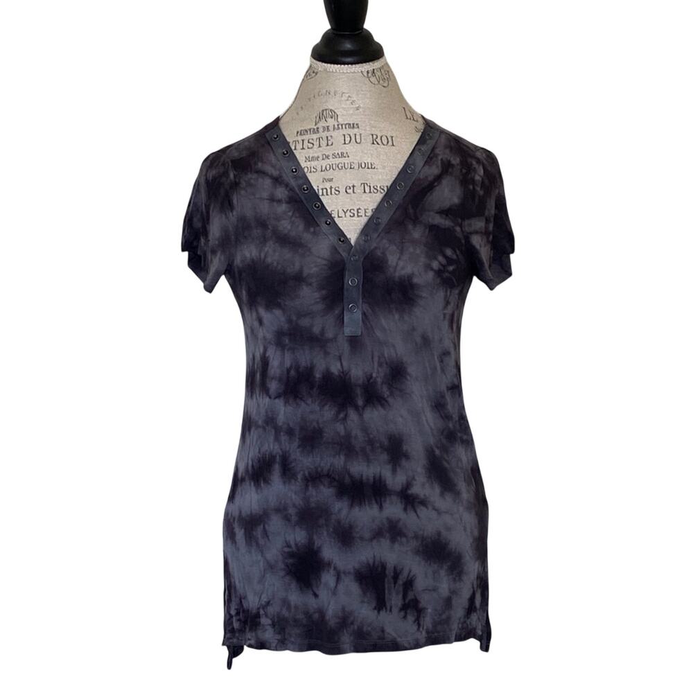 American Eagle Soft & Sexy T Grey Tie Dye Short Sleeve Shirt Women's Size XS
